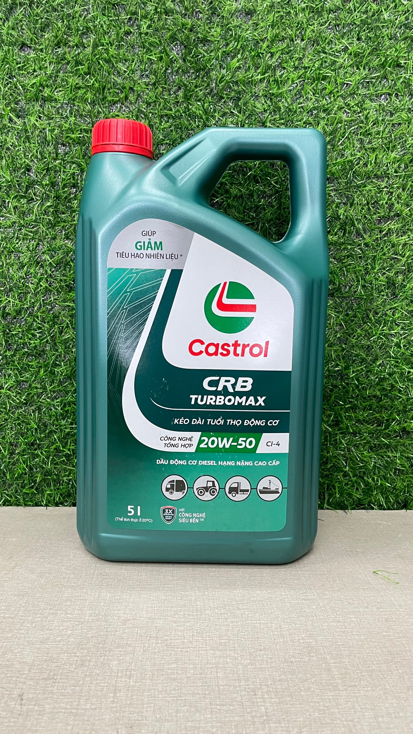 Dầu động cơ cao cấp Castrol CRB Turbomax 20W-50 API CI-4